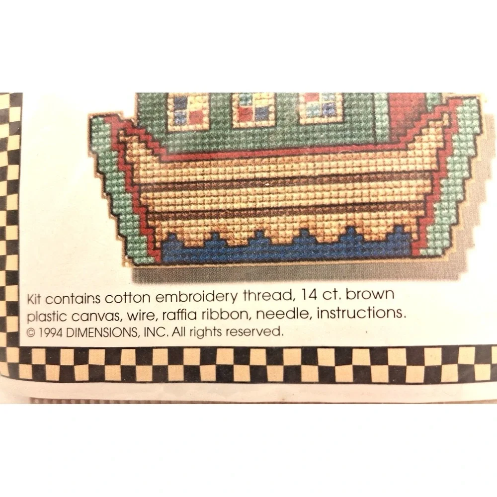 1994 Dimensions Wire Whimsy Counted Cross Stitch Kit #72172 ARK WHIMSY Noahs Ark